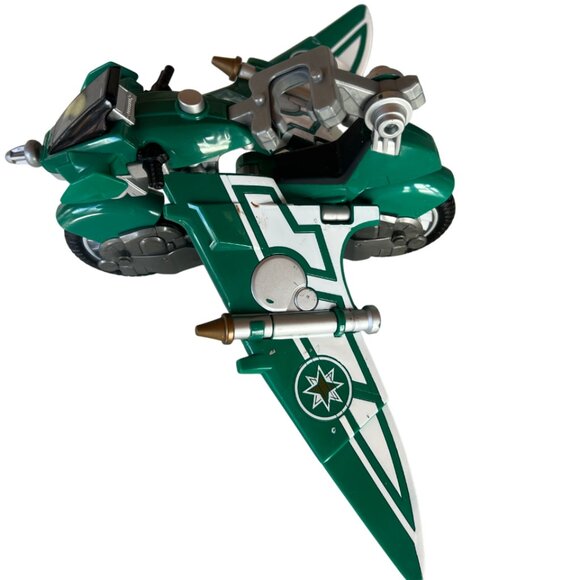 POWER RANGERS Ninja Storm Red & Green Glider Cycle. 2002 BANDAI - Picture 8 of 9